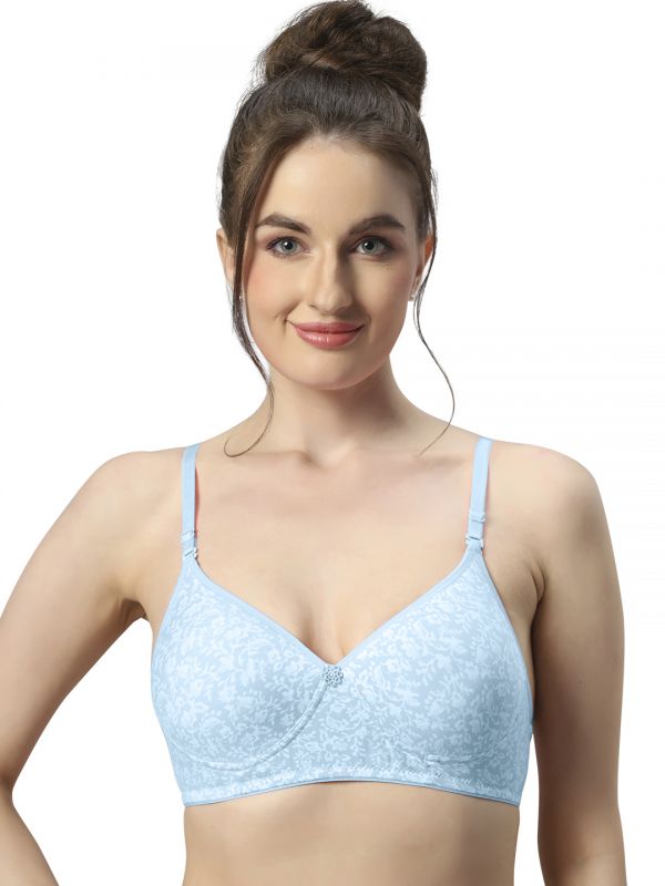 Sonari Melody Women's Lightly Padded Seamless Soft Cup Wireless Medium Coverage Comfortable T-Shirt Bras Pack of 2
