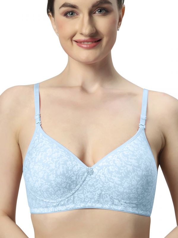Sonari Melody Women's Lightly Padded Seamless Soft Cup Wireless Medium Coverage Comfortable T-Shirt Bras Pack of 2