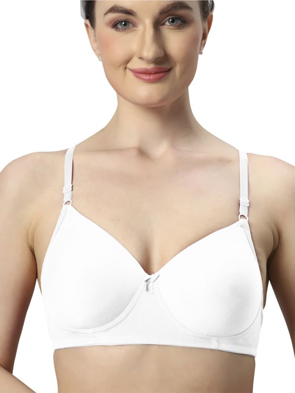 Sonari 007 Women's Lightly Padded Seamless Soft Cup Wireless Medium Coverage Comfortable T-Shirt Bras Pack of 2